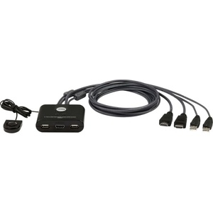 ATEN Превключвател kvm aten cs22hf, Дву портов usb hdmi (aten-cs22hf) - Allstore