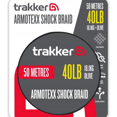 Trakker Armotexx Šoková Šnúra Shock Braid 40lb 18,1kg 50m