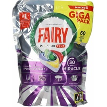 Fairy Platinum Plus Miracle Lemon kapsule do umývačky 60 ks