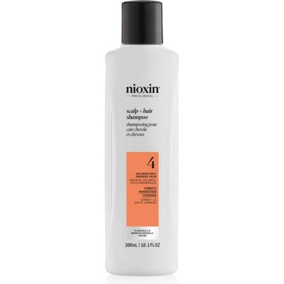 Nioxin System 4 Scalp + Hair Shampoo нежен шампоан за боядисана и увредена коса 300ml
