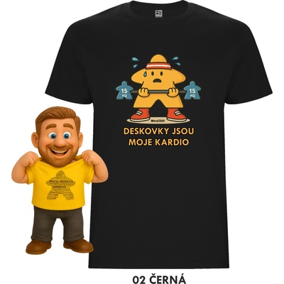 Mitroczech Deskovky jsou moje kardio tričko černá