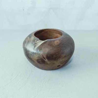 ARTURE miska Antique z kořene týku 20 x 20 x 12 cm