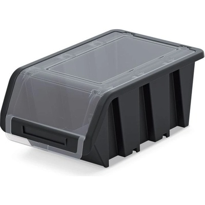 Prosperplast Plastový úložný box uzavíratelný Truck Plus černý 23 cm