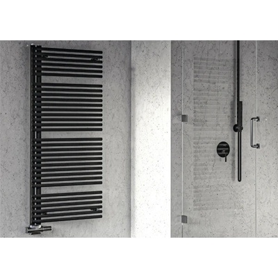 Rotheigner 1095 mm x 596 mm x 50 mm pripojenie 1 dole na jednej strane čierna