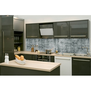 DIMEX ART s. r. o Фототапет за кухня - сива бетонна стена 260 x 60 см