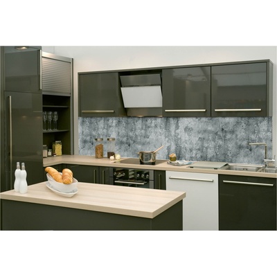 DIMEX ART Фототапет за кухня - сива бетонна стена 260 x 60 см