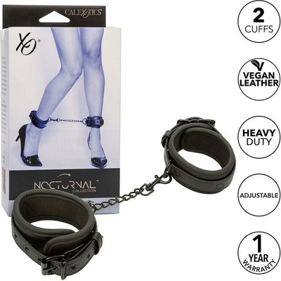 Fetish Submissive Ankle Cuffs Vegan Leather