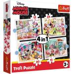 Trefl - Puzzle 4v1 Minnie with friends - 1 - 39 piese