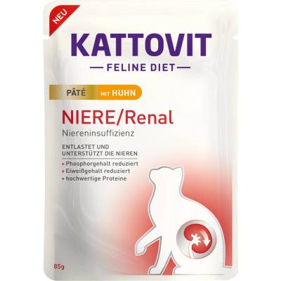 Kattovit Renal Paté 30 x s kuracím 85 g
