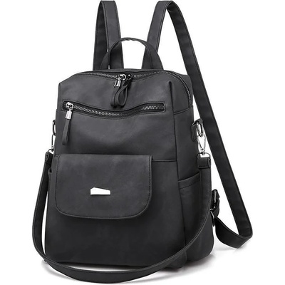 Charon Дамска Раница Charon Softy, Черна, Различни цветове (ZYBP003-BLACK)