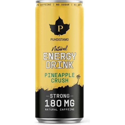 Puhdistamo Natural Energy Drink Strong Pineapple Crush 330 ml