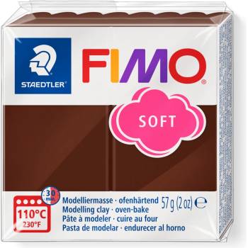 FIMO Полимерна глина Staedtler Fimo Soft, 57 g, шок 75 (21895-А-ШОКОЛАД)