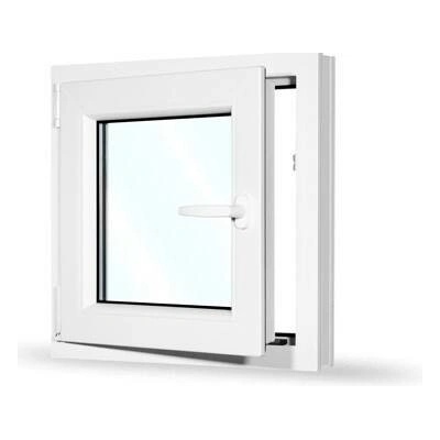 SkladOken.cz Okno jednokřídlé 650 x 650 mm bílé otevíravé i sklopné LEVÉ