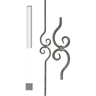Tyč 12x12mm, 110x900mm
