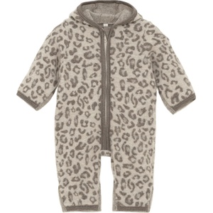 Huttelihut Детски цял костюм Huttelihut Kid's Pram Suit Ears Wool Jacquard Overall - Camel Melange - размер 104 (EU) (704-6337-0119)