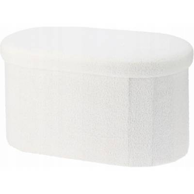 Home Styling Collection Kolekce bytového stylingu BINI dlouhý puf s úložným prostorem, buklé, 71 x 39,5 x 39 cm