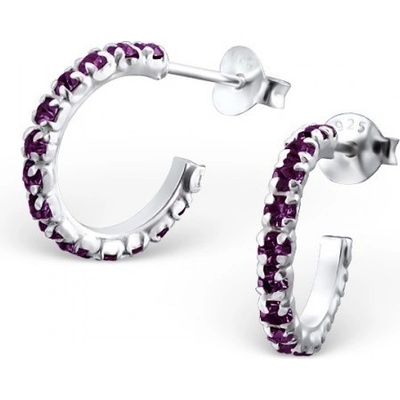 All4Silver strieborné náušnice krúžky A4S16489