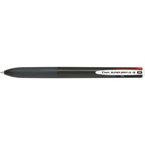 Pilot Химикалка, 0, 27 мм, с бутон, черна, PILOT "Super Grip G", четири цвята BPKGG-35M-B (BPKGG-35M-B)