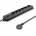 Qoltec anti-surge power strip | 6 sockets | 5m | Black
