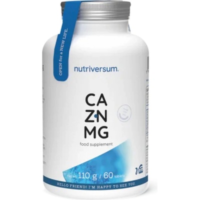 Nutriversum Ca/Zn/MG | Calcium Magnesium Zinc Formula [60 Таблетки]