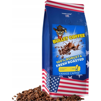 Yankee Caffee zrnková Bullet Coffee 100% Robusta 1 kg