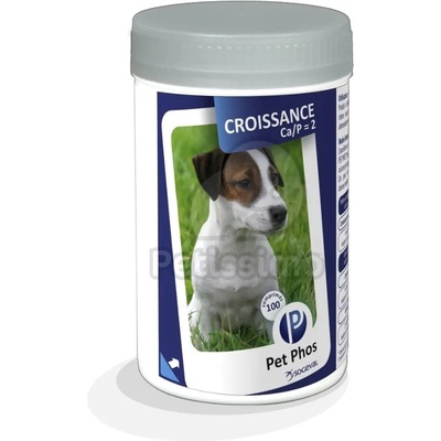 Pet Phos Pet Phos® Growth Ca/P=2 Dog ароматизирани таблетки 100 бр