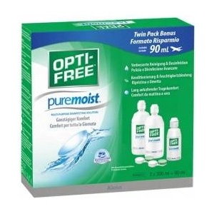 Opti-Free PureMoist Contact Lens Care Solution | 2 x 300 ml + 90 ml - 102018210