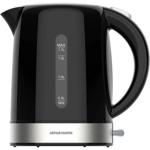 Arthur Martin Електрическа кана Arthur Martin - KE02301B, 2200W, 1.7 l, черна (KE02301B) Електрически кани