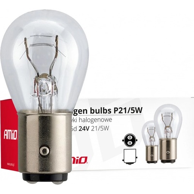Amio Halogenové žárovky P21/5W BAY15D 24V 21W/5W 10 ks