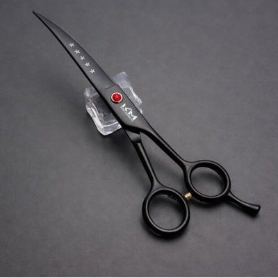 KM Dog Grooming Scissors Stainles Steel Nerezová ocel 19 cm černá – Zboží Mobilmania
