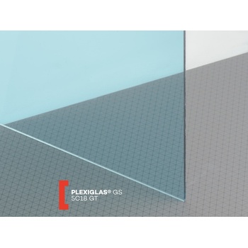 Röhm Plexisklo Plexiglas GS 5 mm 5C18 1010 x 2030 mm modré 1 ks