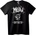 NOONEBRAND Тениска Готическа котка - M, Black