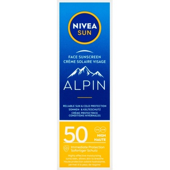 Beiersdorf Nivea Sun Alpin слънцезащитен крем за лице SPF50 50 мл