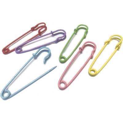 Prima-obchod Spínací špendlík ozdobný barevný délka 7cm typ U, barva náhodný mix