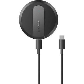 JOYROOM Ultra Thin USB-C Magnetic Wireless Qi Charger 15W - поставка (пад) за безжично зареждане за iPhone с Magsafe (черен)