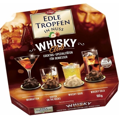 Trumpf Edle whisky pralinky s čokoládovo orieškovou polevou 100 g