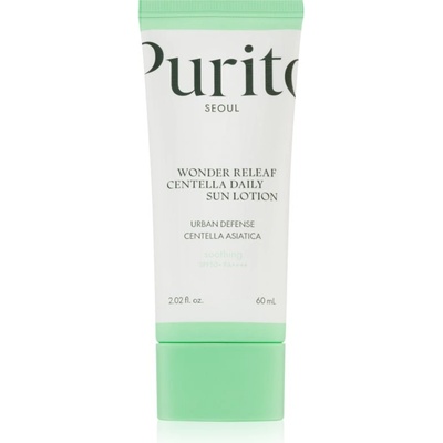 PURITO Wonder Releaf Centella Daily Sun Lotion лек защитен крем за лице SPF 50+ 60ml