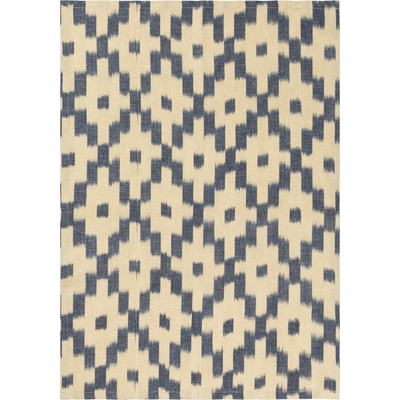Ferm Living Малка кухненска кърпа Ikat 50 x 70 см бежово и синьо (1104270944)