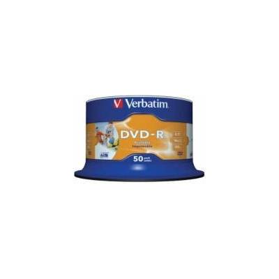 Verbatim DVD-R Inkjet Printable - 50 бр. шпиндел (4.7GB, 16x)