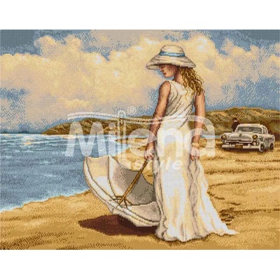 Milena Style Сбогуване с морето - гоблен със схема конци Ariadna 1: 1