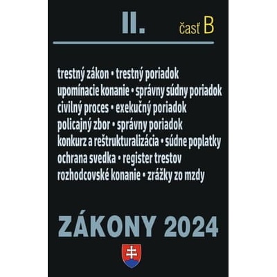 Zákony II. B / 2024 - Trestné právo