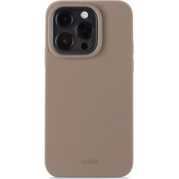 Holdit Калъф Holdit - Silicone, iPhone 14 Pro, Mocha Brown (7330985155772)