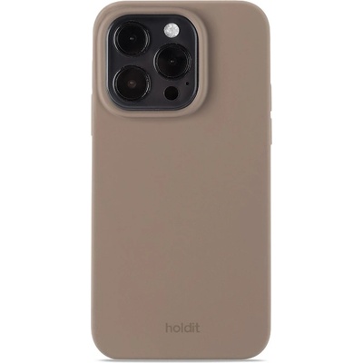Holdit Калъф Holdit - Silicone, iPhone 14 Pro, Mocha Brown (7330985155772)