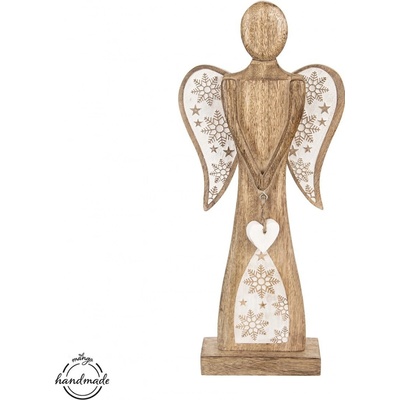 Anjel z mangového dreva ORION 45,5cm