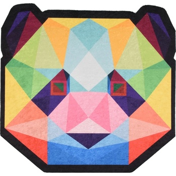 Vitaus Детски килим подходящ за пране ø120 cm Rainbow Panda - Vitaus (KRN-KID-2008-120x120)