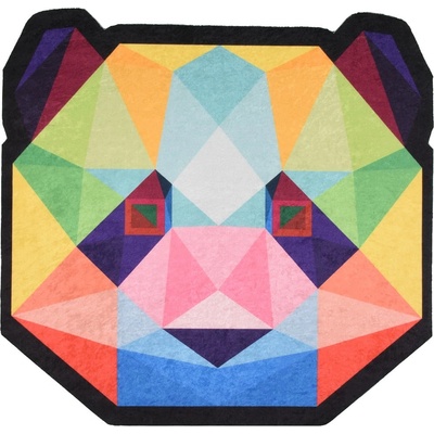 Vitaus Детски килим подходящ за пране ø120 cm Rainbow Panda - Vitaus (KRN-KID-2008-120x120)