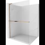 Mexen Kioto+ L душ панел със стена с рафт Walk-in 110 x 200 см, шарки, розово злато - 800-110-123-60-09 (800-110-123-60-09)