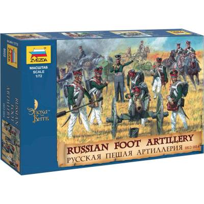 Wargames AoB figurky 8022 Russian Foot Artillery 1812-1814 1:72
