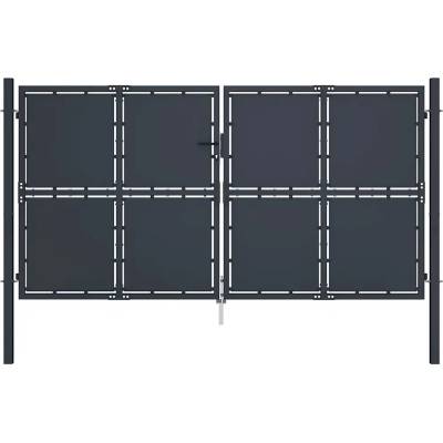 vidaXL Zahradní brána ocel 300 x 150 cm antracitová