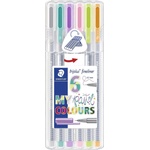 STAEDTLER Fineliner Triplus 0, 3мм Пастел асорти (6) (334 SB6CS1)